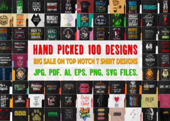 Pack of 100 vector t shirt designs worth more than 500