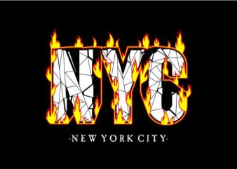 urban street t shirt design graphic, vector, illustration new york city nyc lettering typography