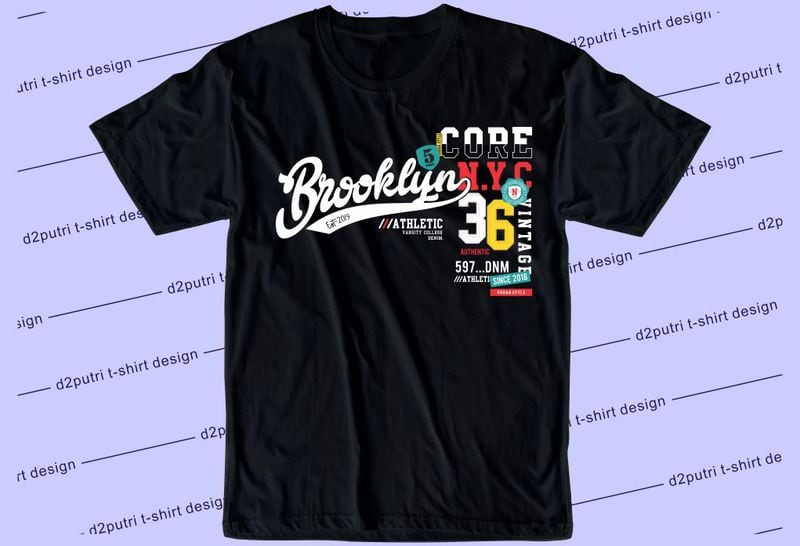 Brooklyn Athletic Team T-shirt Design