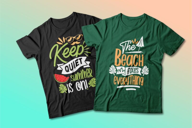 Download Summer t shirt design quotes bundle. Summer t-shirt design typography pack collection. Summer ...