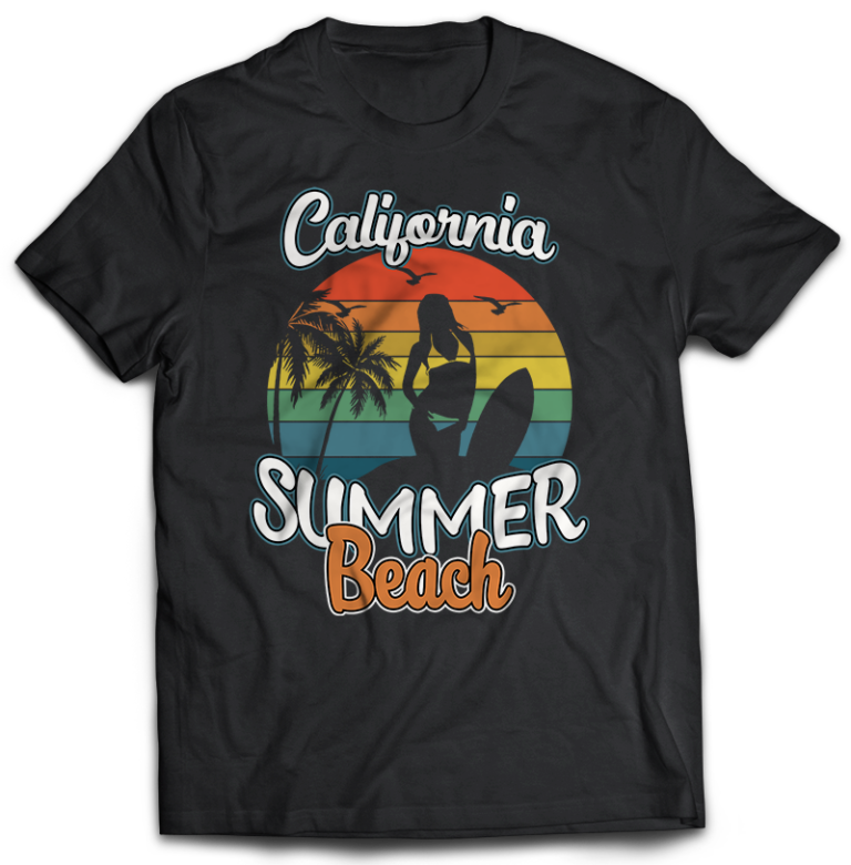 Download 65 Summer Beach Surfing Tshirt Designs Bundles Editable ...