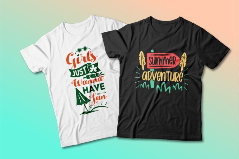 Summer t shirt design quotes bundle. Summer t-shirt design typography ...