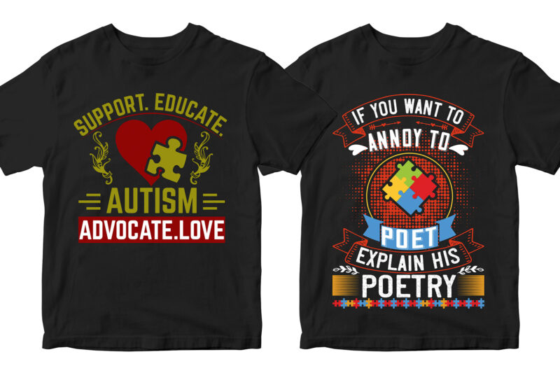 autism t shirt designs