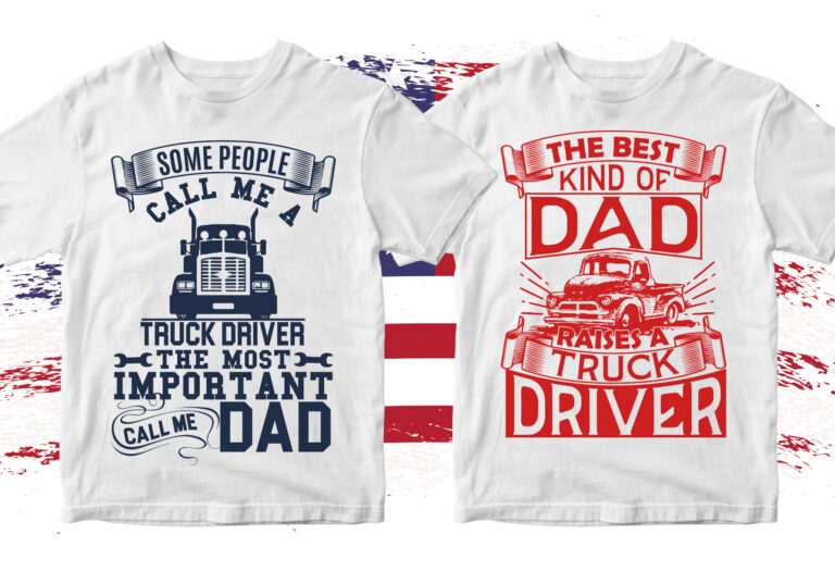 Download 50 Editable American Trucker T shirt Designs Bundle in Ai ...