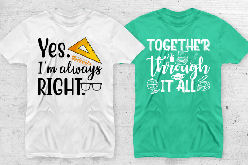 50 Teacher Editable T shirt Designs Bundle in Ai Png Svg Cutting ...