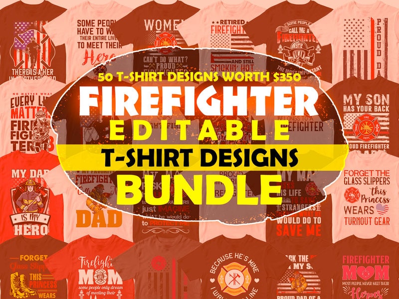 4th of July 50 Editable T-shirt Designs Bundle Part 1