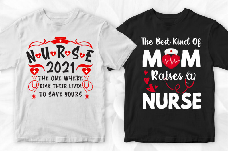 nurse t shirt design template with a bold design 3' Unisex Baseball T-Shirt