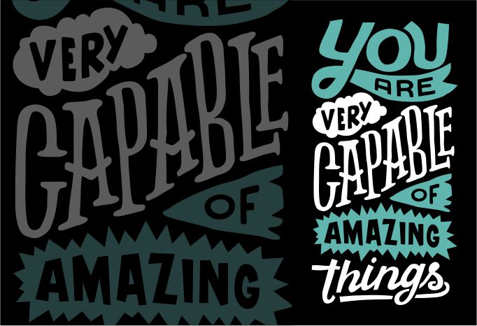 Free You are very capable of amazing things t shirt design template