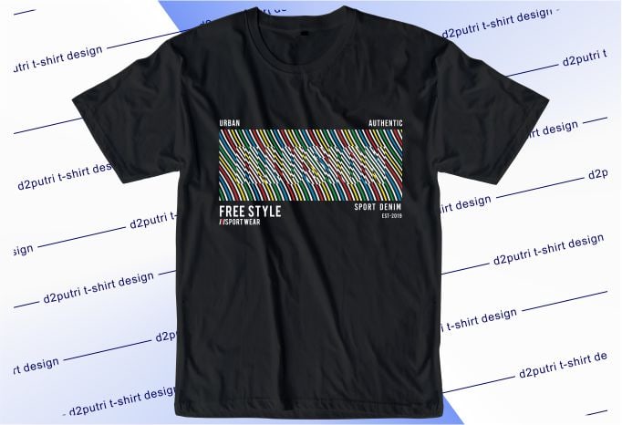trendy t shirt design graphic, vector, illustration illusion lettering ...