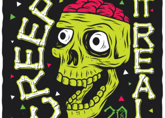 Creep It Real t shirt vector file