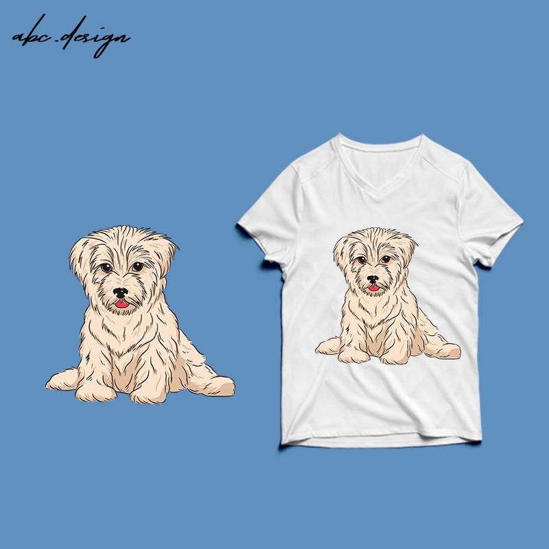 Free Havanese dog t-shirt design