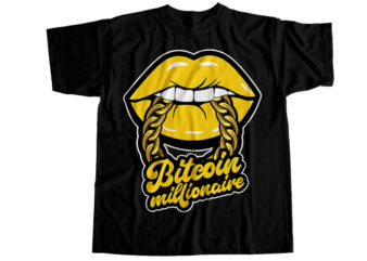 Bitcoin millionaire T-Shirt Design