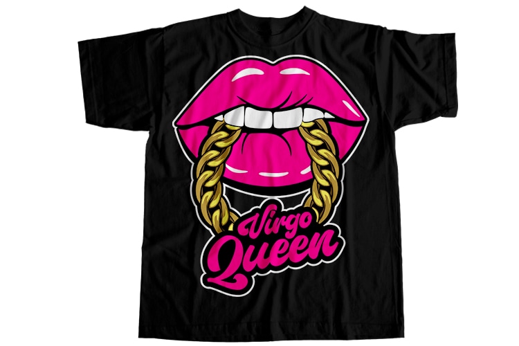 Virgo queen T-Shirt Design