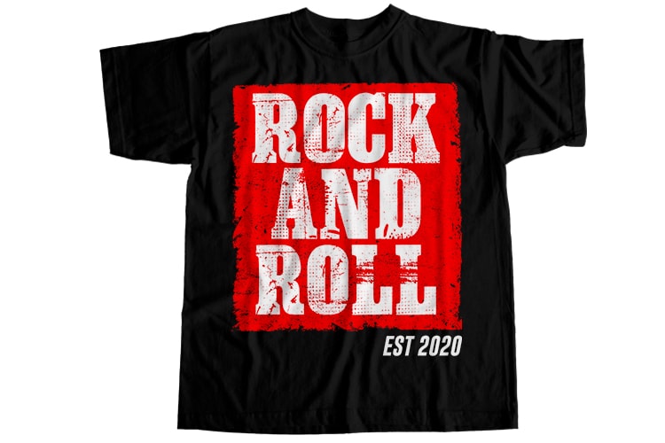 Rock and roll est 2020 T-Shirt Design