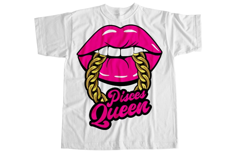 Pisces queen T-Shirt Design