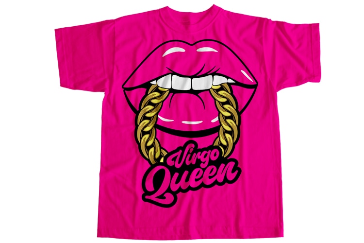 Virgo queen T-Shirt Design