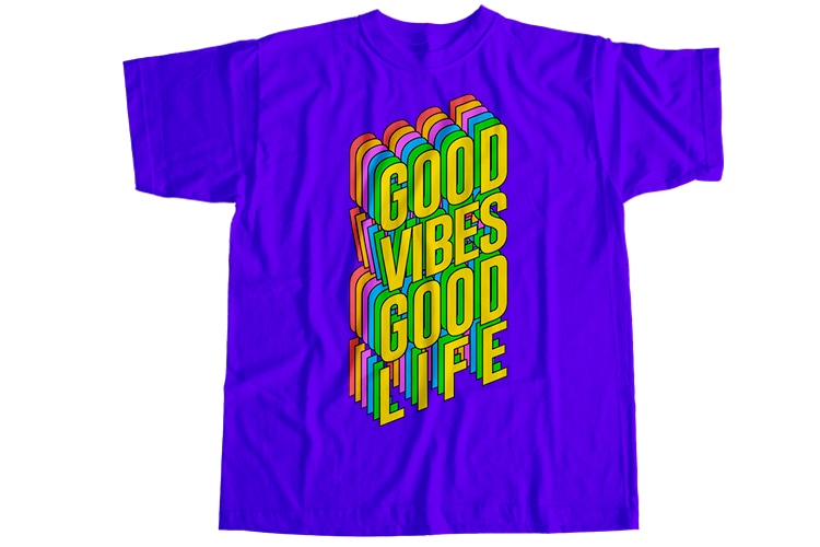 Good vibes only T-Shirt Design