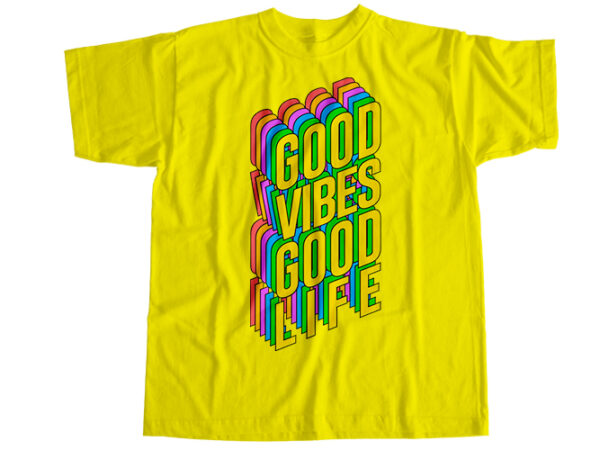 Good vibes only t-shirt design