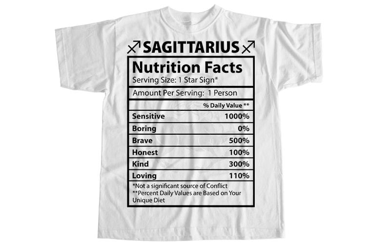 12 Zodiac editable bundle T-Shirt Design