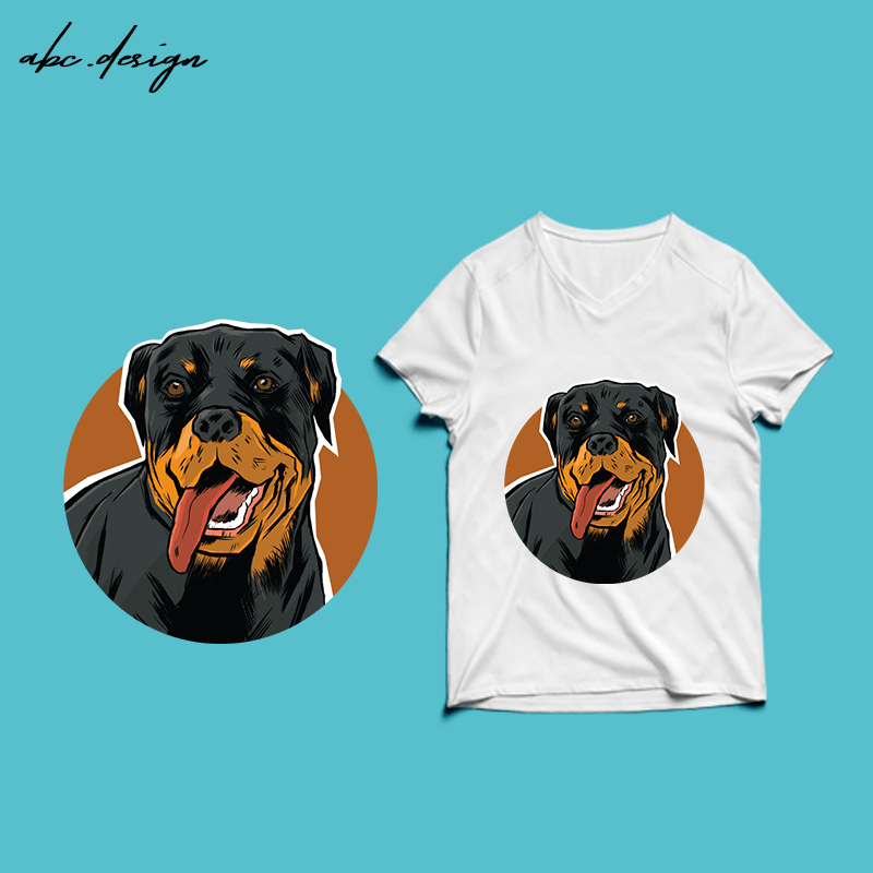 Free Rottweiler dogt-shirt design