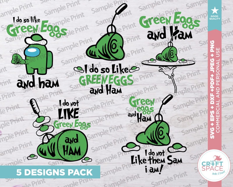 Do you like Green Eggs and Ham SVG, PNG, Eps, Pdf, for Cricut