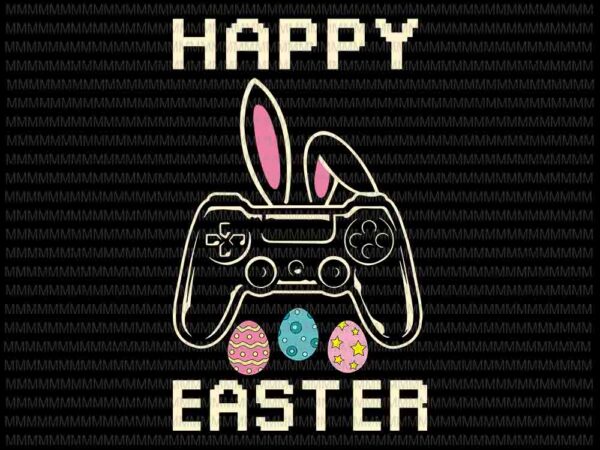 Easter day svg, video game easter svg, bunny gaming controller gamer svg, bunny easter day svg, rabbit easter day svg vector clipart