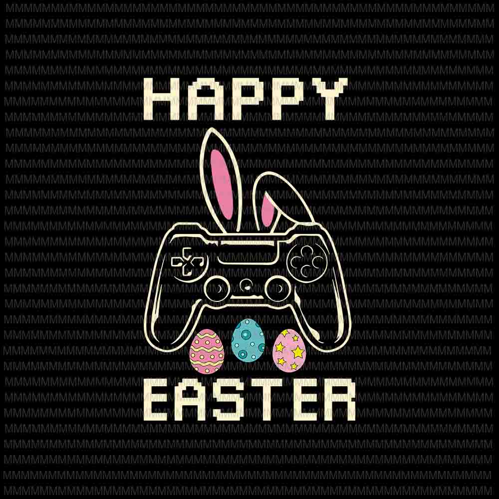 Free Easter day svg, video game easter svg, bunny gaming controller gamer svg, bunny easter day svg, rabbit easter day svg vector clipart