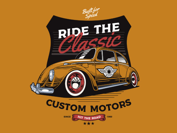 Classic beetle car design