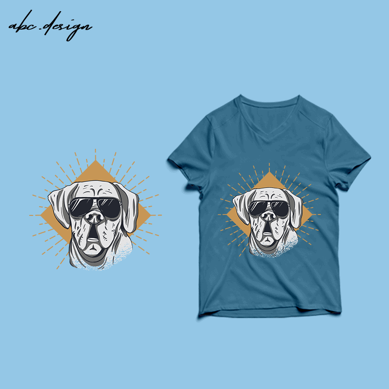 Free Dog t-shirt design