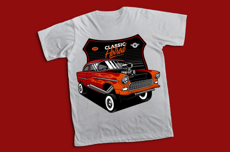 Red Hot rod t shirt design