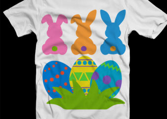 Easter Bunny Svg, Easter bunnies Svg, Easter egg design t shirt template