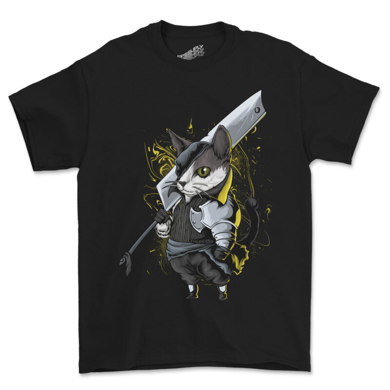 Neko killer, cat design tshirt png. muse