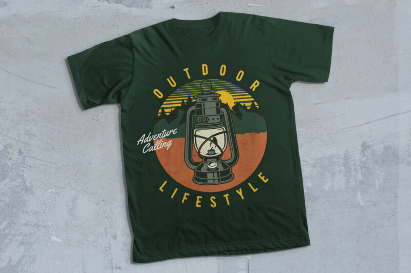 Outdoor Lifestyle Light t-shirt design