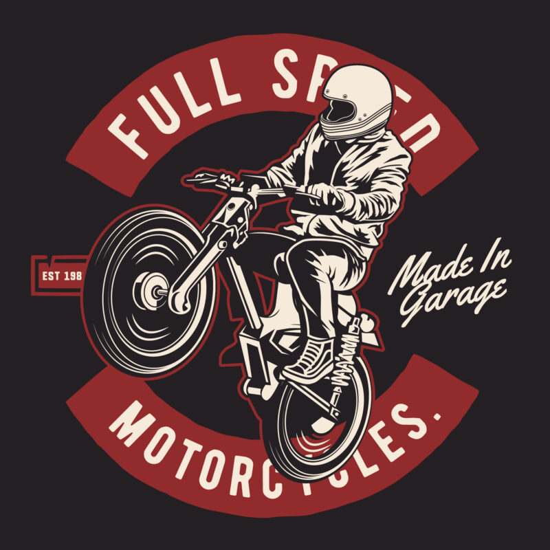 Motorcycle Rider T-shirt design - Buy t-shirt designs