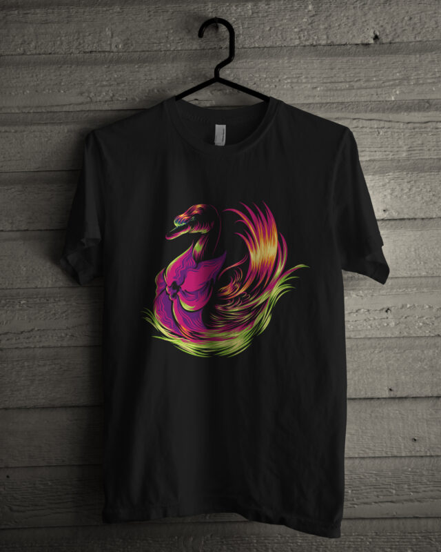 Animal illustration with ambient colors - Buy t-shirt designs