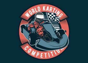 Go Kart t-shirt design