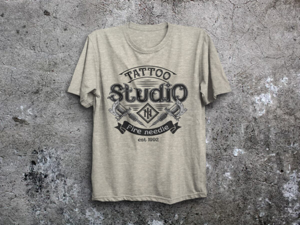 Tattoo salon t shirt designs for sale