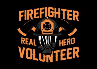 Firefighter real hero volunteer