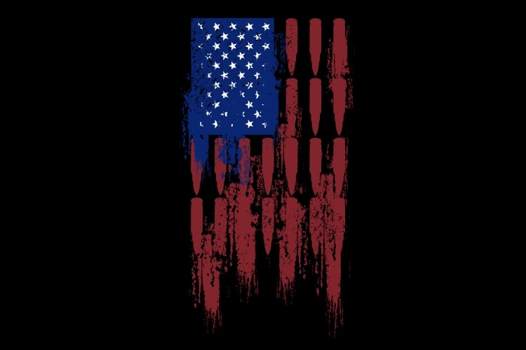 Bullet Flag - Buy t-shirt designs