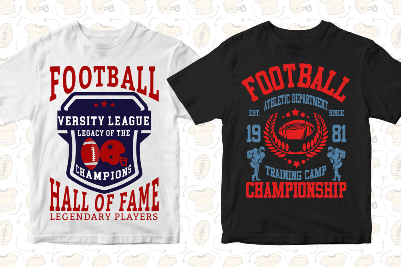 American Football Championship College League Editable T shirt Design Svg  Cutting Printable Files
