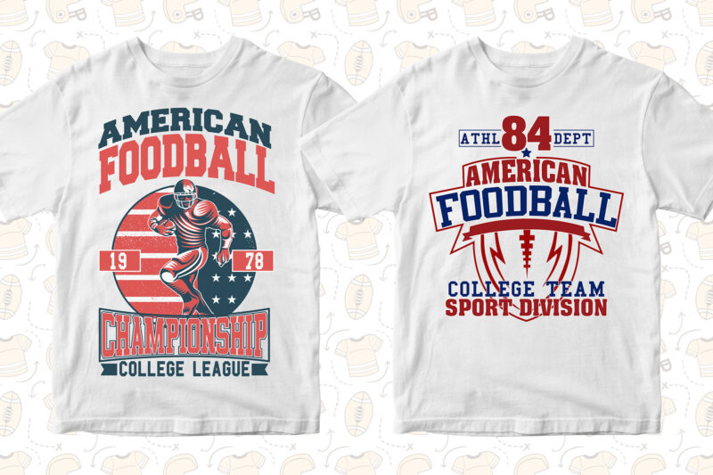 American football t shirt design bundle versatileT-Shirt 10831763 Vector  Art at Vecteezy