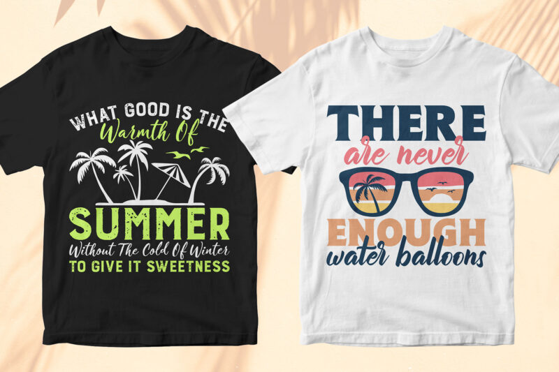 50 Editable Summer Beach T shirt Designs Bundle for Summer Time. - Buy ...