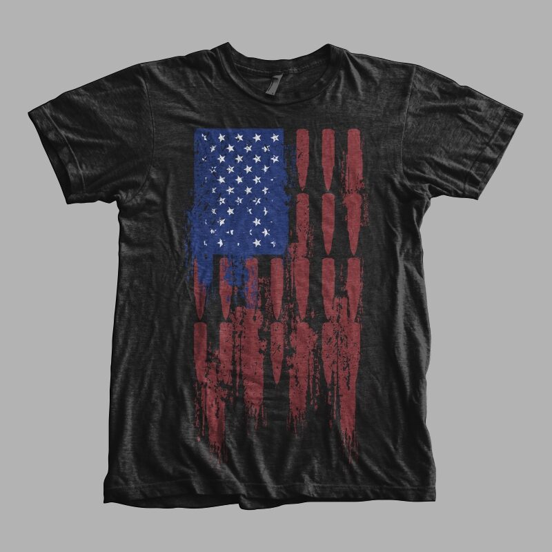 Bullet Flag - Buy t-shirt designs
