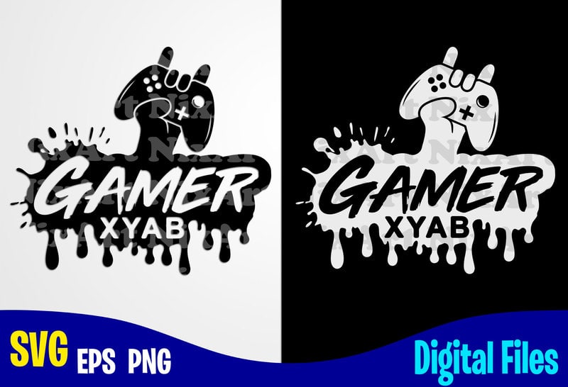 Gamer, Xbox Gamepad, Funny Xbox Gamer design svg eps, png files for ...
