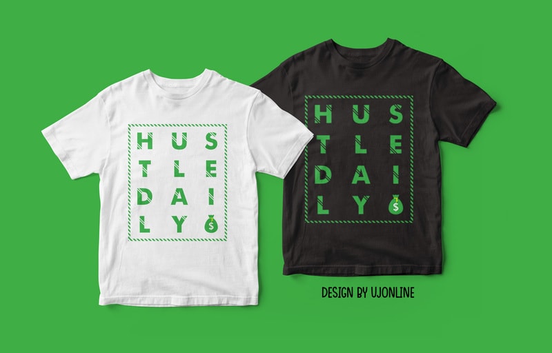 hustle t shirt design