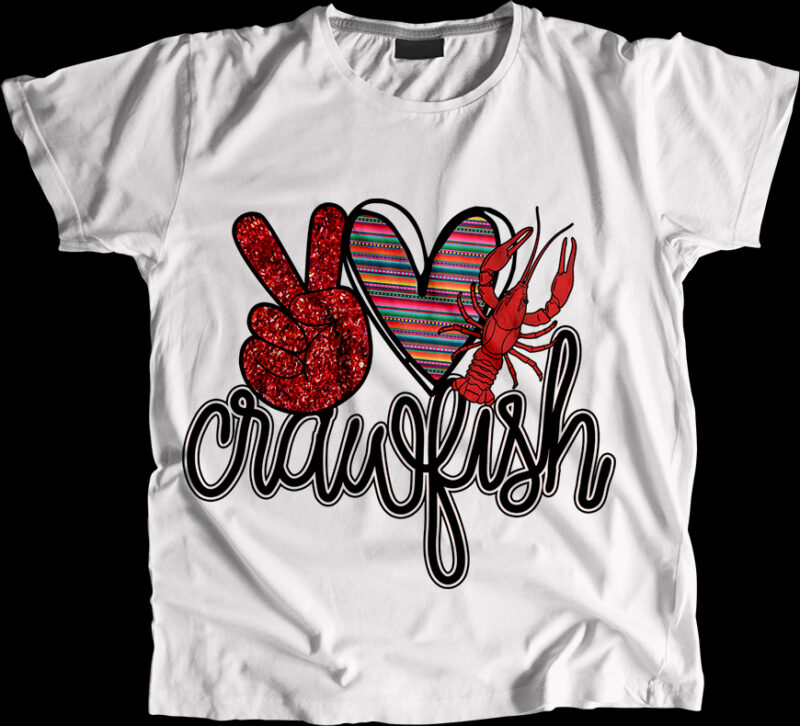 Peace Love Crawfish PNG File, Peace Love PNG, Crawfish Lovers PNG, Crawfish Png, Love Crawfish Png Files For Cricut, Digital Download