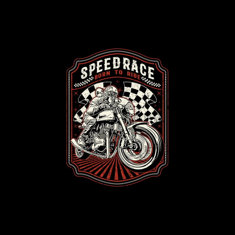 Free Speed race t shirt template vector