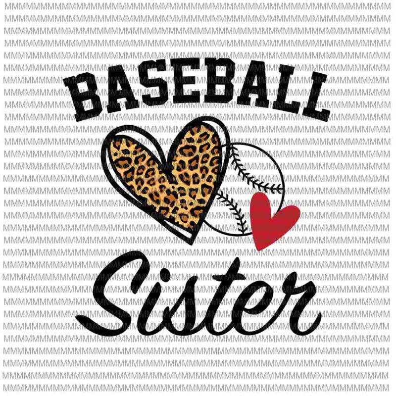 Baseball Sister SVG PNG DXF – AmberPriceDesign