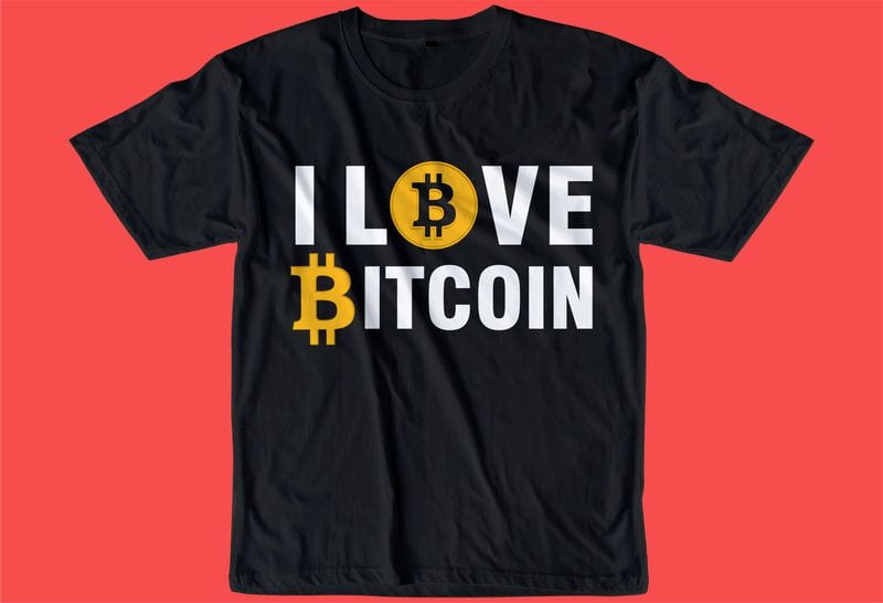 Free Bitcoin crypto btc t shirt design svg, cryptocurrency, typography graphic, vector, illustration lettering