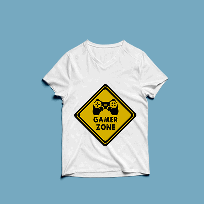 gamer zone – t shirt design - Buy t-shirt designs
